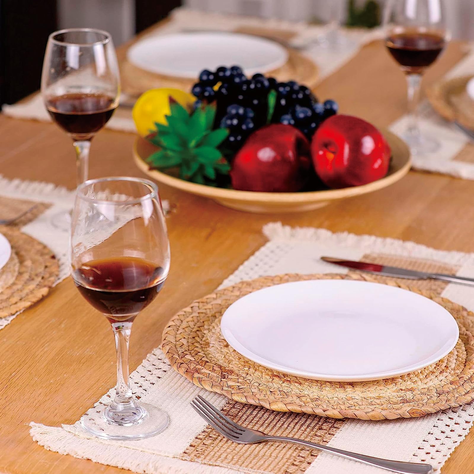 Zology lifestyle dining table with set showing rustic aesthetic and versatility