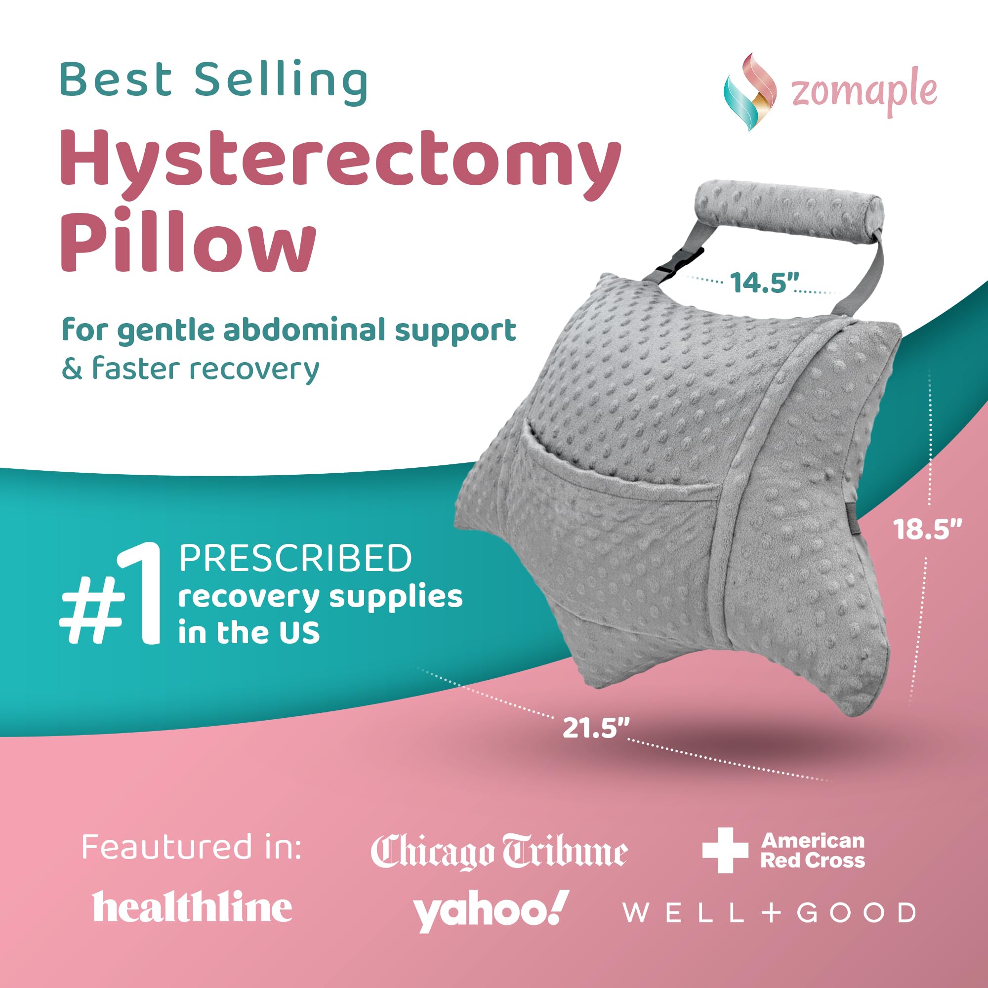 Zomaple close-up of plush removable cover highlighting breathable comfort