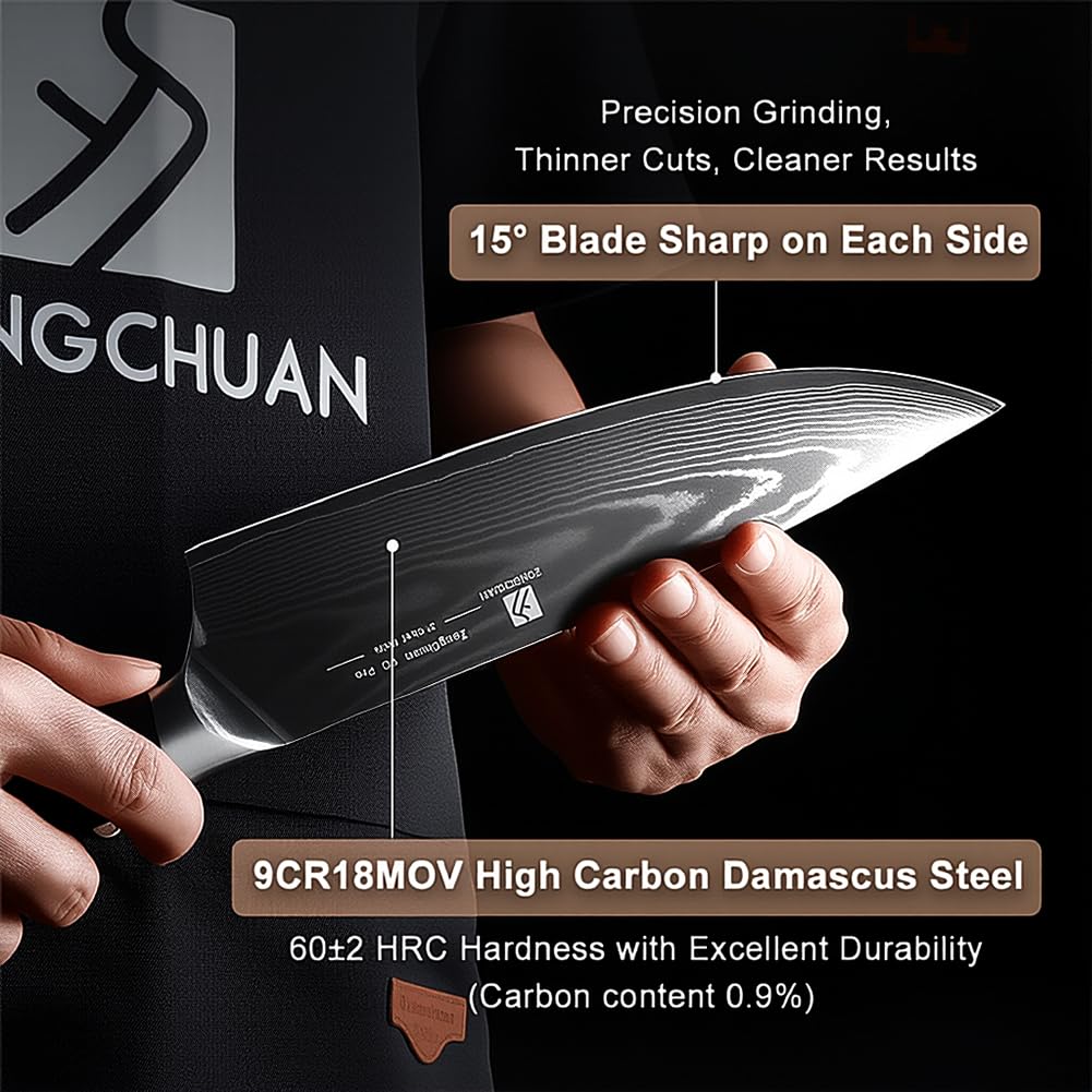 zongchuan knife set in gift box presenting elegant packaging and ready-to-gift appeal