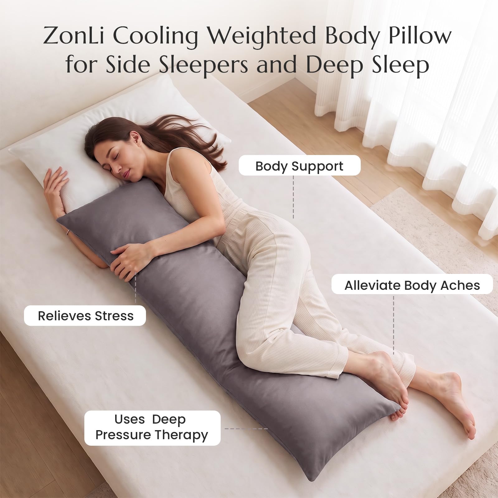 ZonLi bamboo-derived cover closeup highlights breathable moisture-wicking benefit