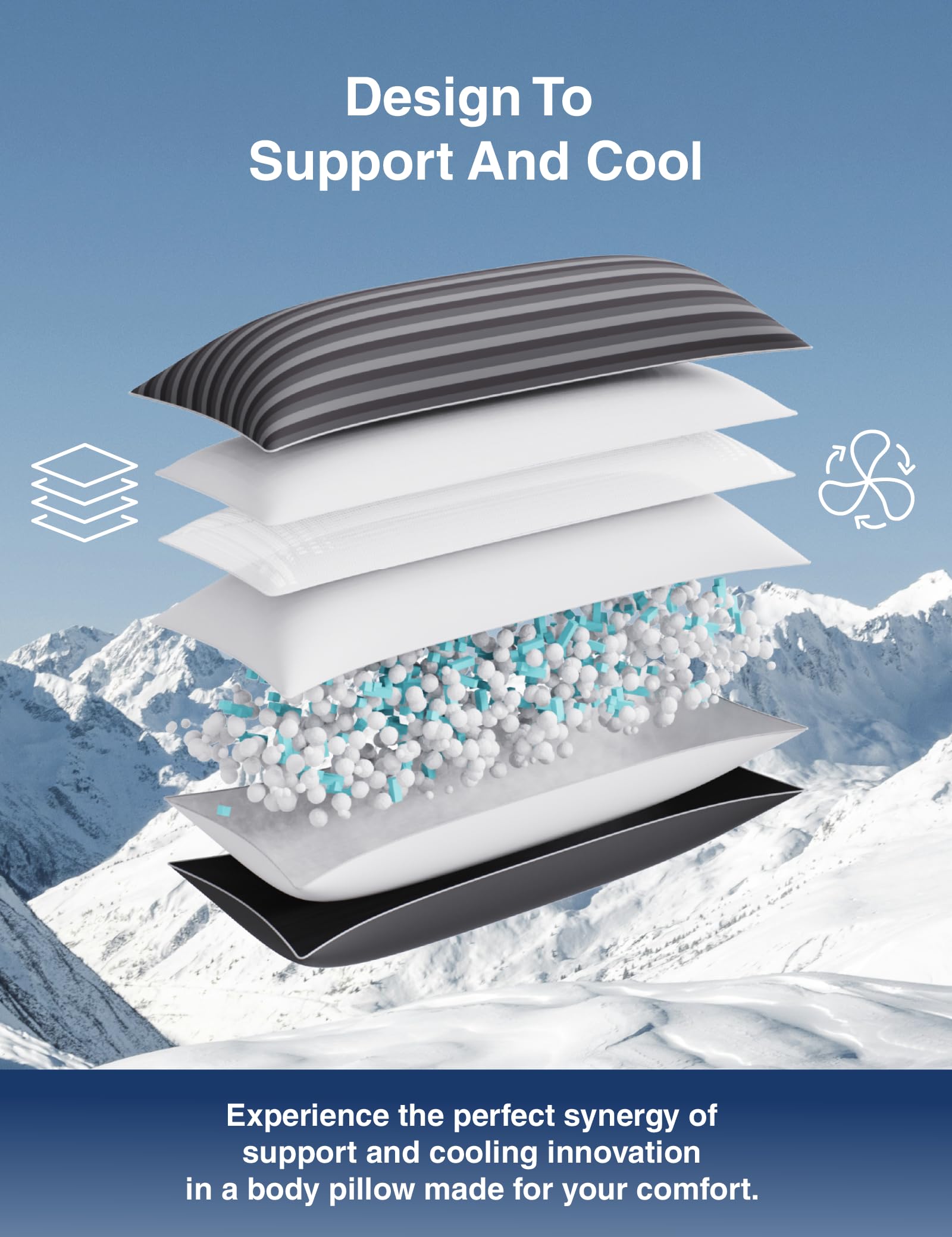 ZonLi shredded memory foam fill close-up highlighting conforming support