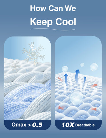 ZonLi cooling fabric surface detail demonstrating heat-dissipating comfort