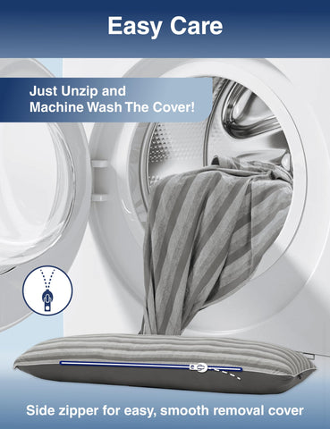 ZonLi pillow unpacked from vacuum pack ready to fluff and expand