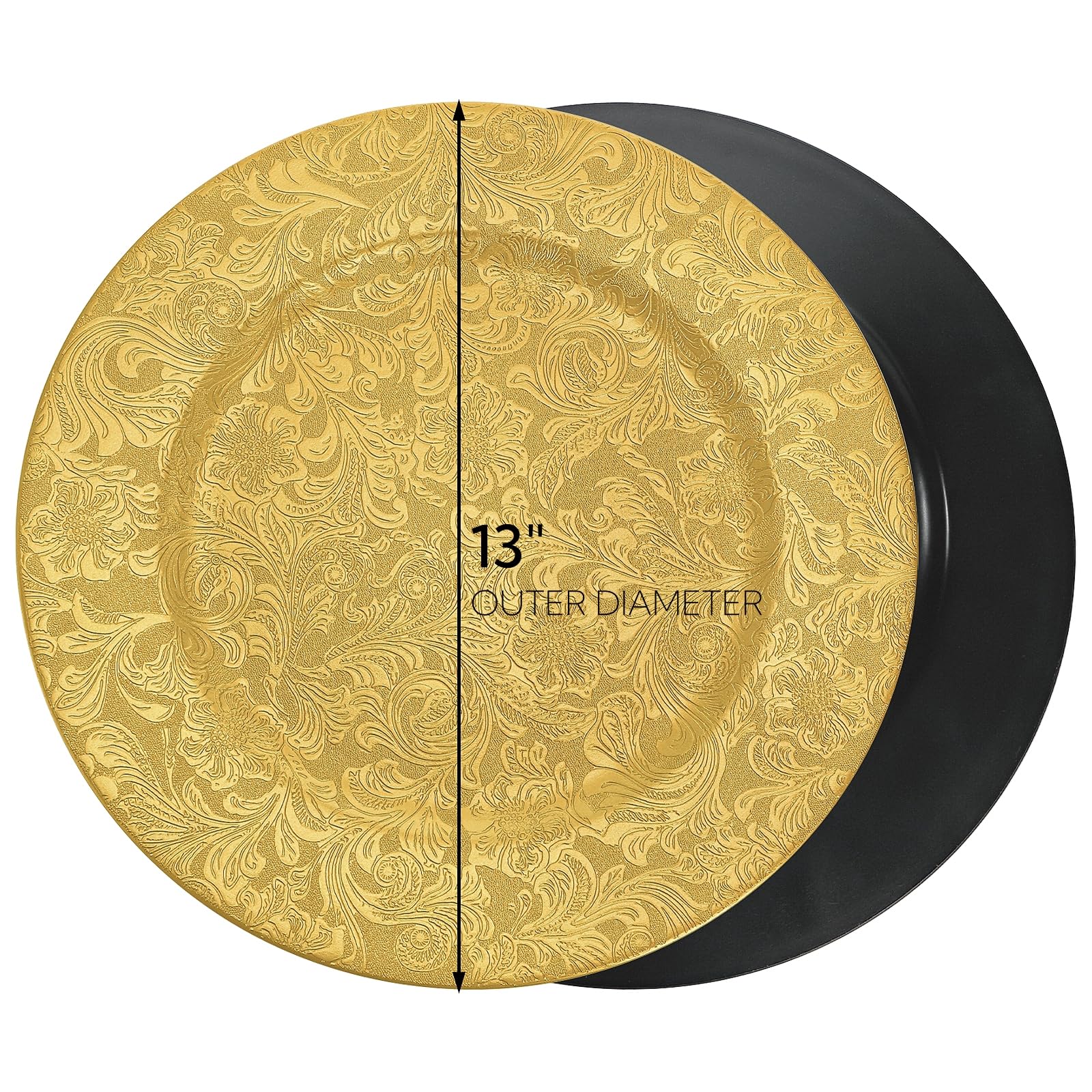 ZOOFOX close-up of floral rim detail highlighting decorative pattern and sophistication