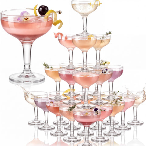 Zopeal front packaging showing 50 clear disposable glasses for easy serving
