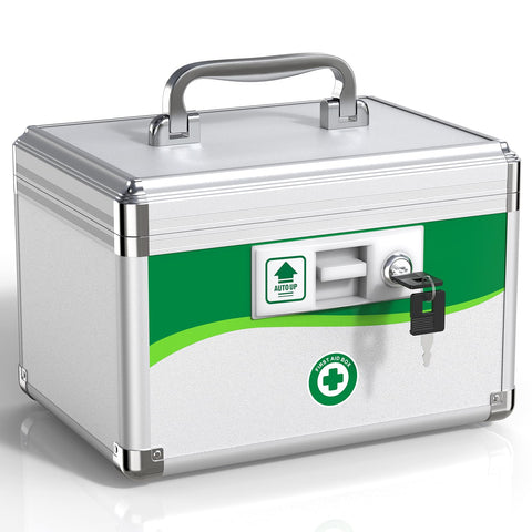 ZORVIDSON front view closed lockbox showing compact secure storage benefit