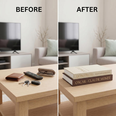 ZOTEdecor on nightstand holding keepsakes and reducing bedside clutter