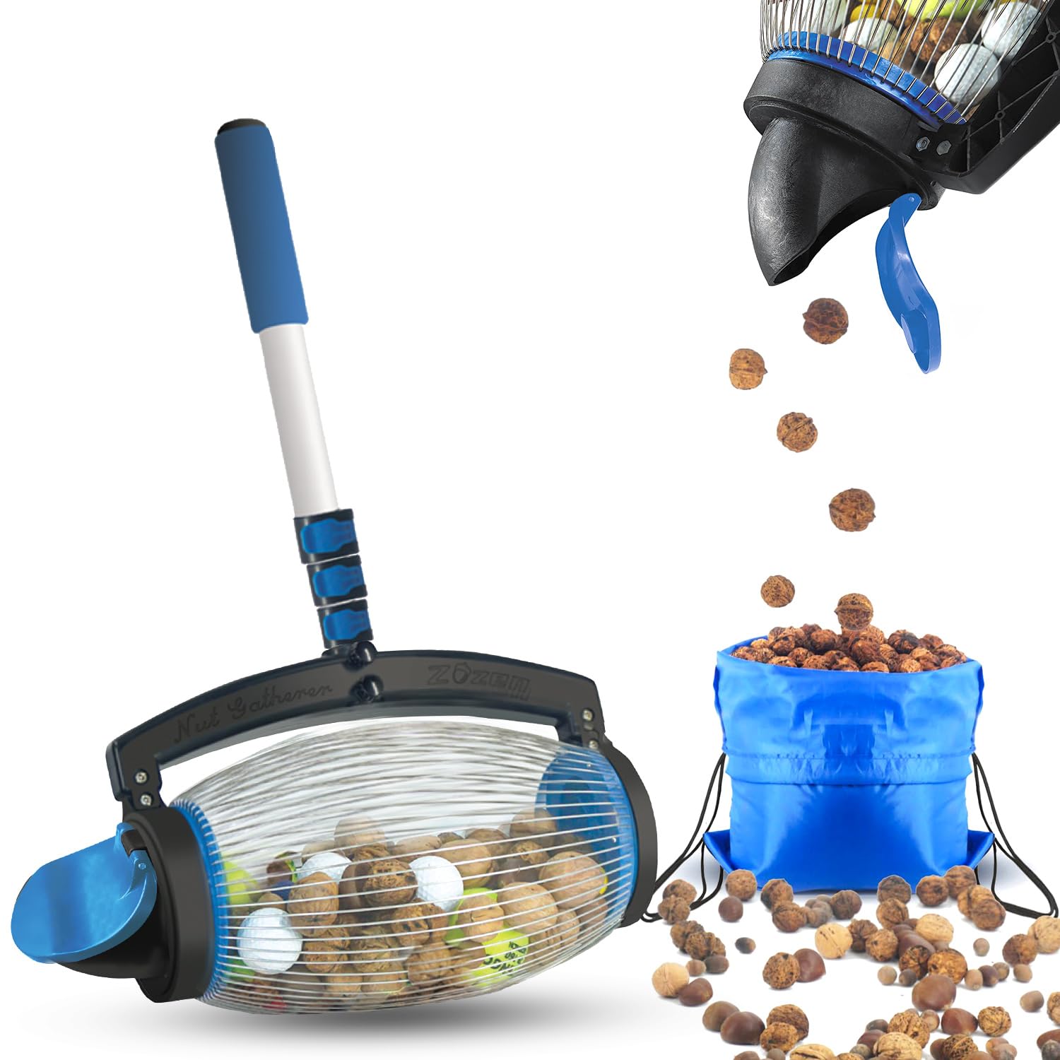zozen front packaging showing nut gatherer and benefits