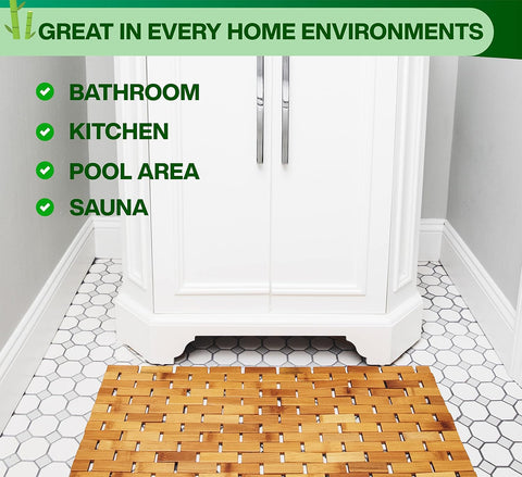 ZPirates mat in a spa setting adding warm natural aesthetic to the space