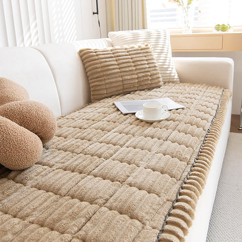 ZQFFB front view on sofa showing full coverage and clean look