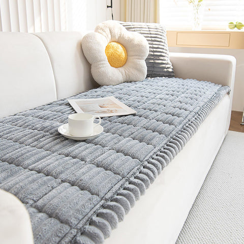 ZQFFB front view of couch cover showing full protection and style