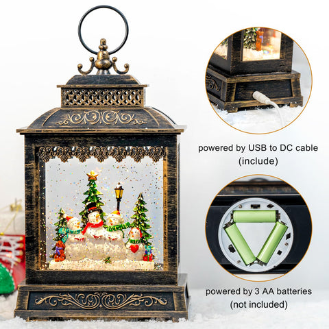 ZQQLITE lit at night with sparkling glitter creating cozy holiday ambiance