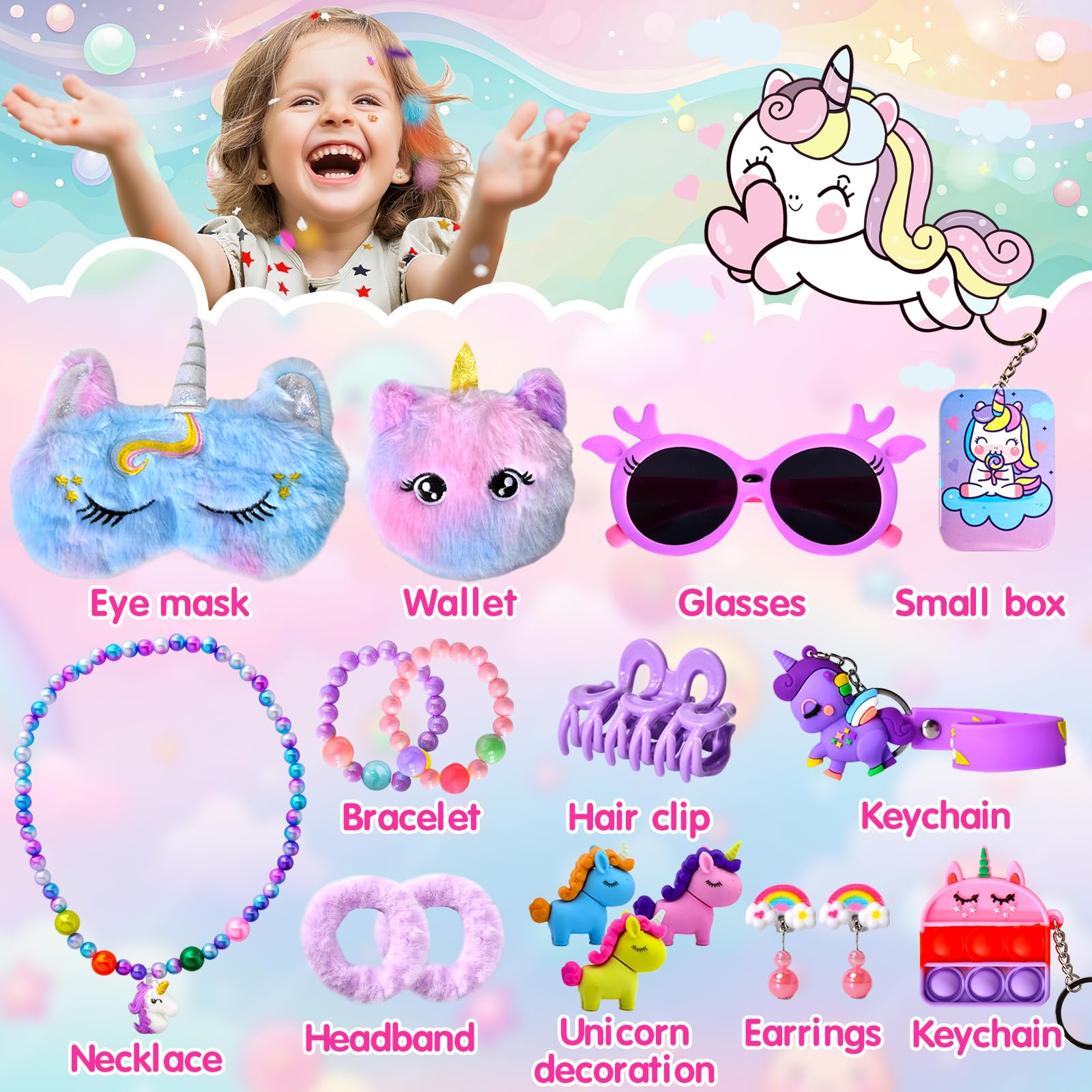 ZTBBW unicorn calendar opened to show all 24 individual surprise boxes neatly arranged
