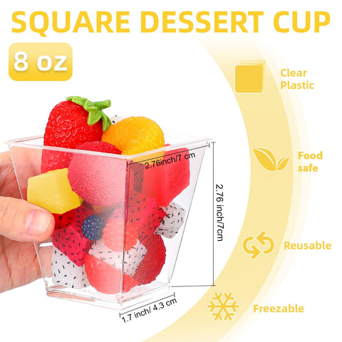 Zubebe close-up of cup wall thickness and smooth clear plastic for polished presentation