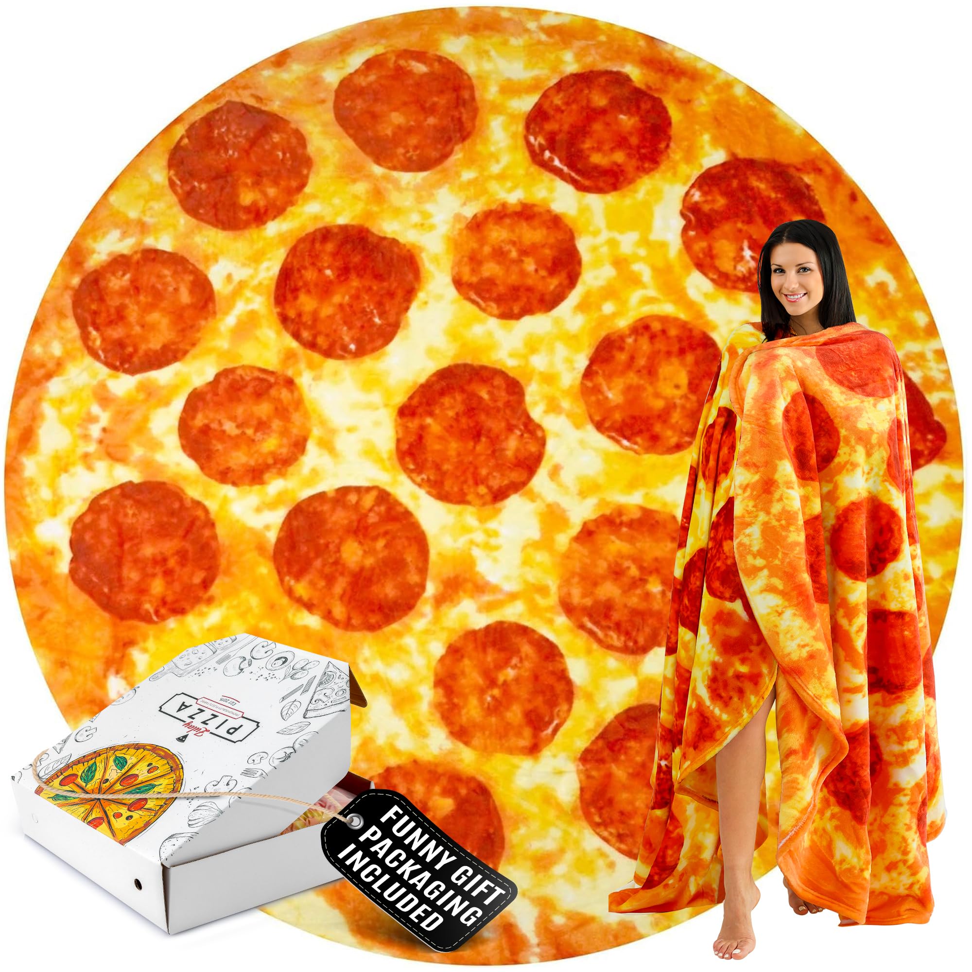 Zulay Kitchen front packaging in pizza box showing gift-ready presentation and surprise