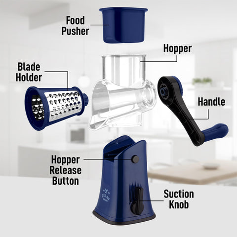 Zulay Kitchen next-to-plate size comparison showing compact footprint