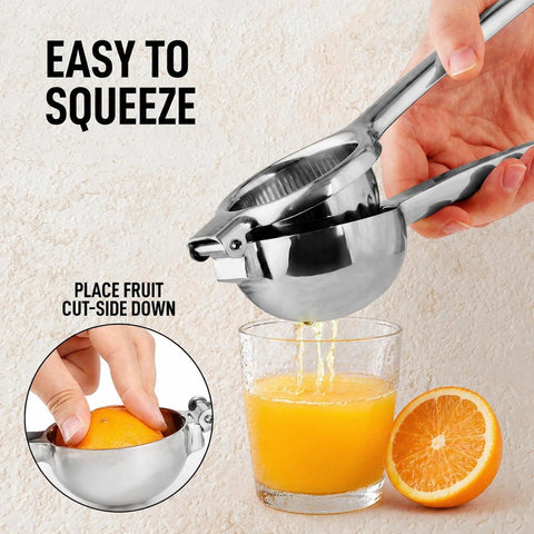 Zulay Kitchen ergonomic handle with silicone grip offering comfortable leverage