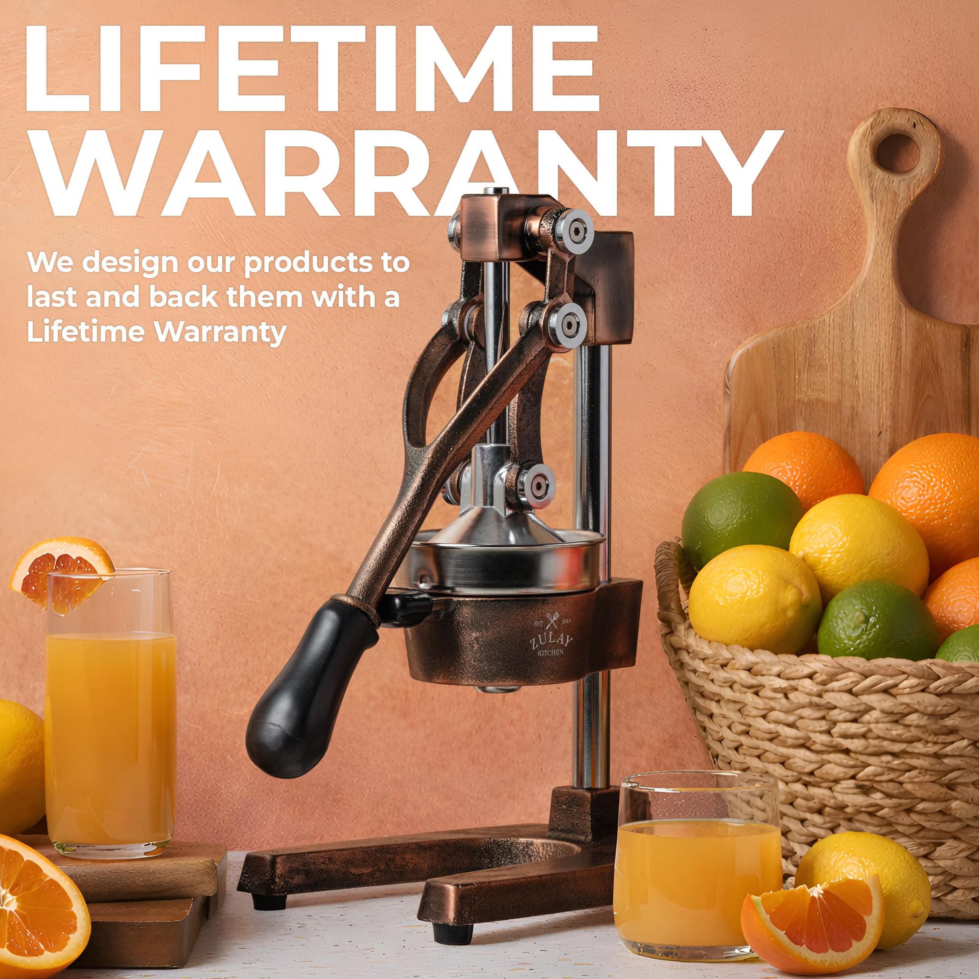 Zulay Kitchen rubberized feet detail ensuring counter stability and no slipping