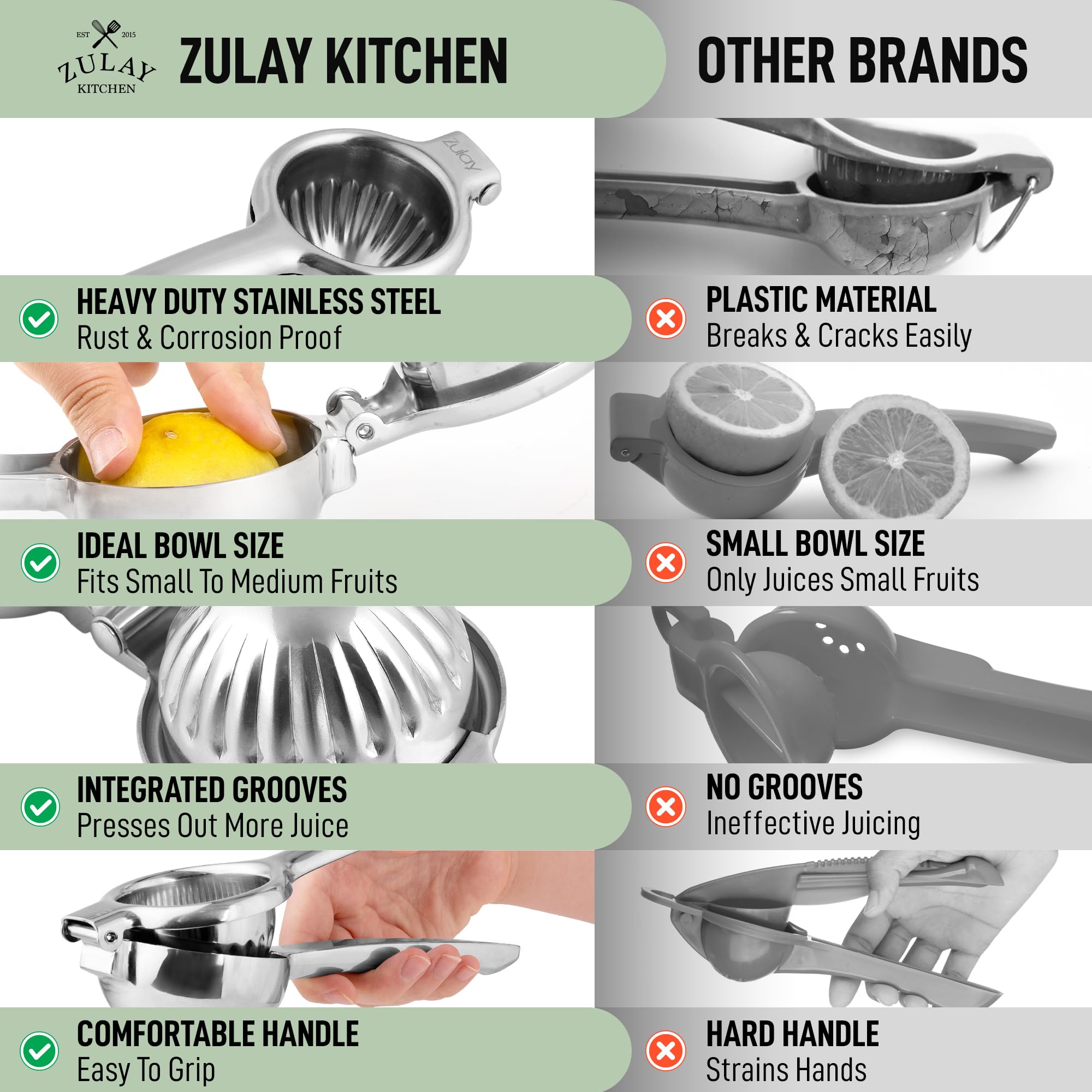 Zulay Kitchen on kitchen counter with cocktails illustrating bar and home use