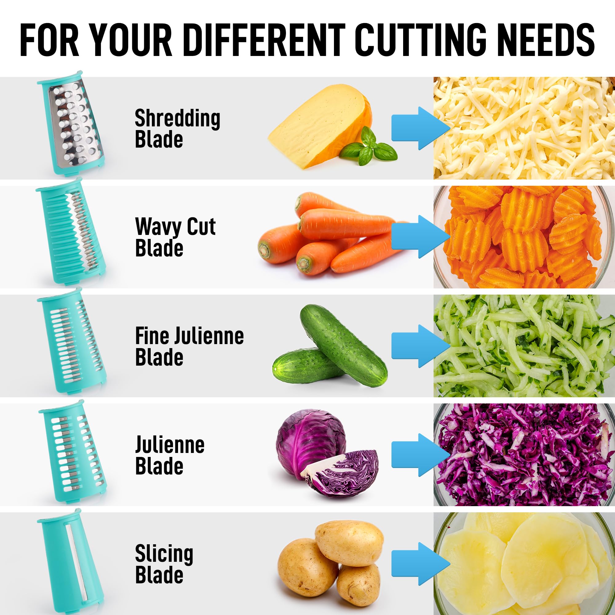Zulay Kitchen grater next to apple and ruler to show compact scale