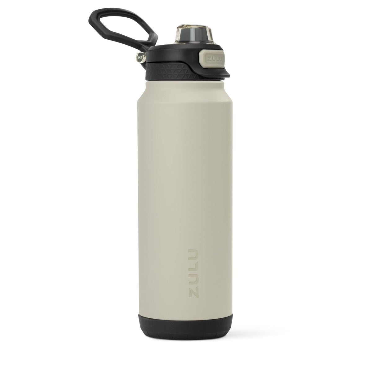 ZULU Powerfill Pro front view in ash showing sleek stainless design and capacity benefit
