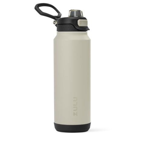 ZULU Powerfill Pro front view in ash showing sleek stainless design and capacity benefit