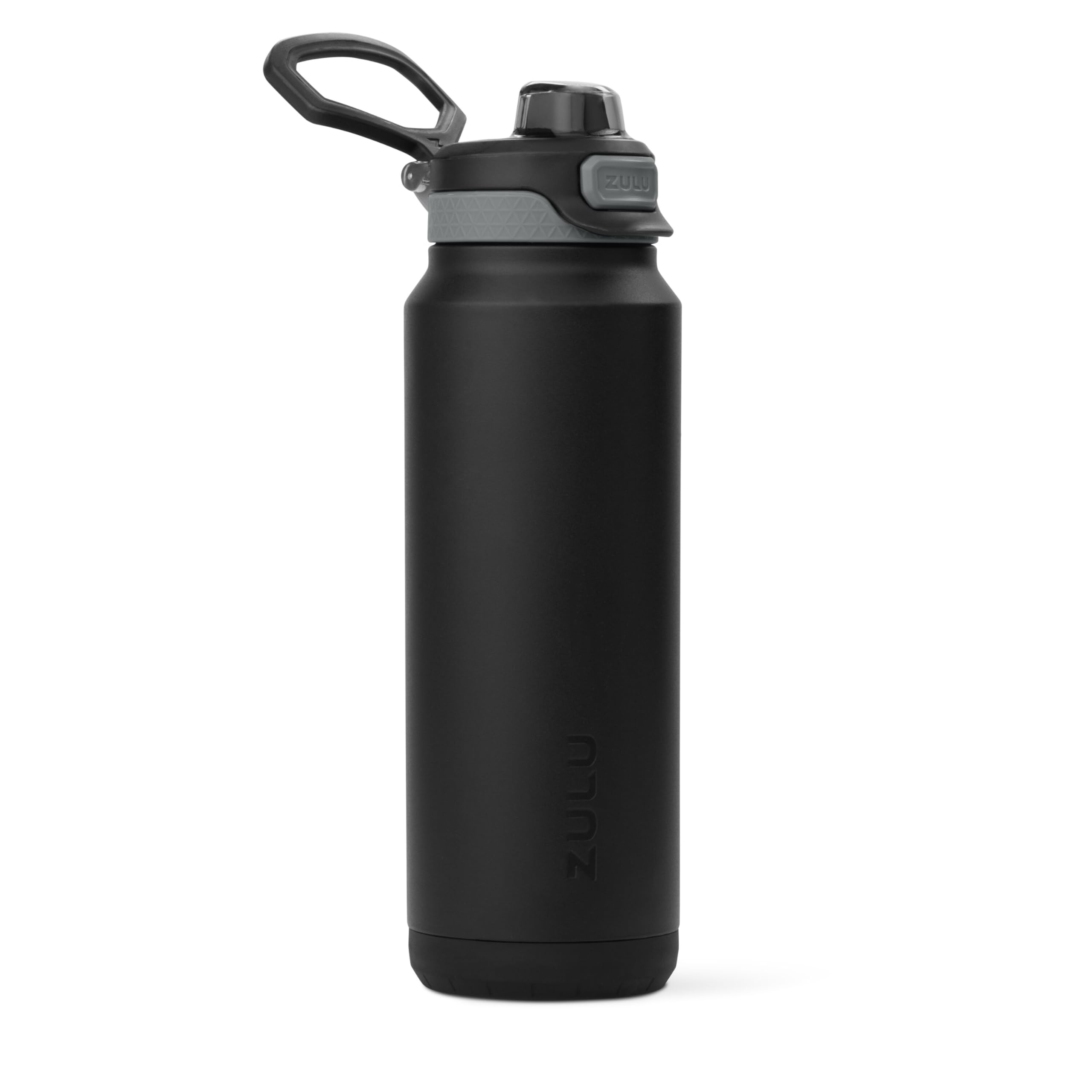 ZULU Powerfill Pro front view showing sleek black finish and branding, stylish and durable