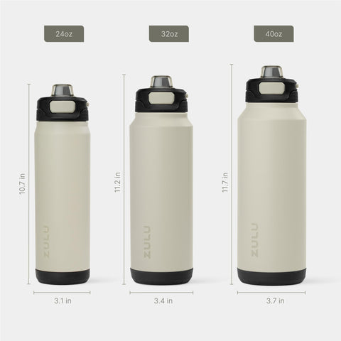 ZULU Powerfill Pro locking lid and wide carry loop securing liquids and easy transport