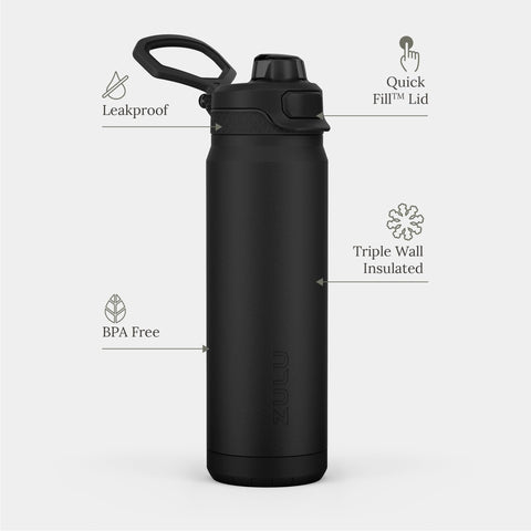 ZULU Powerfill Pro sip spout close-up for controlled sipping, spill-reducing comfort