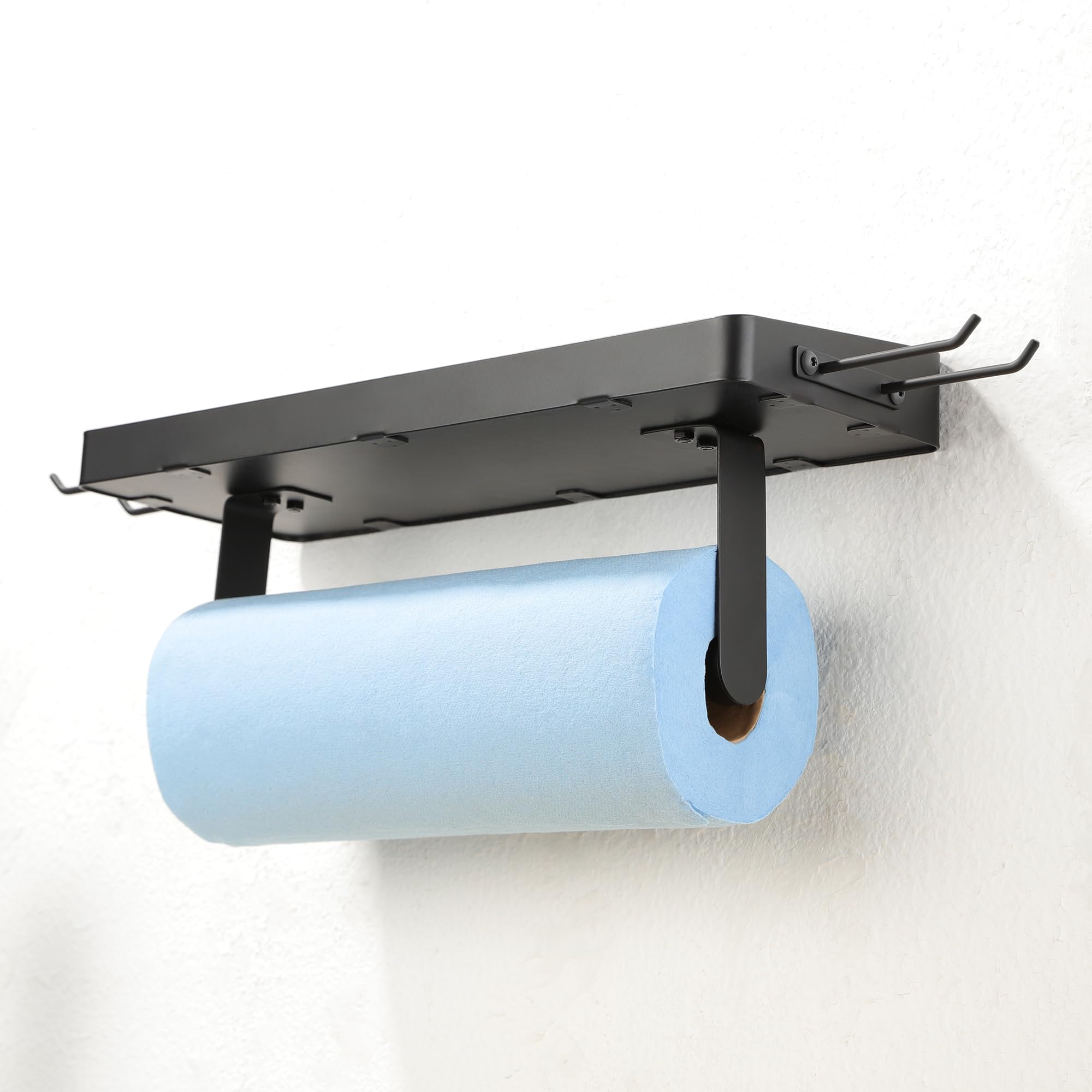 ZUNTO size comparison with tape measure to show shelf and holder dimensions