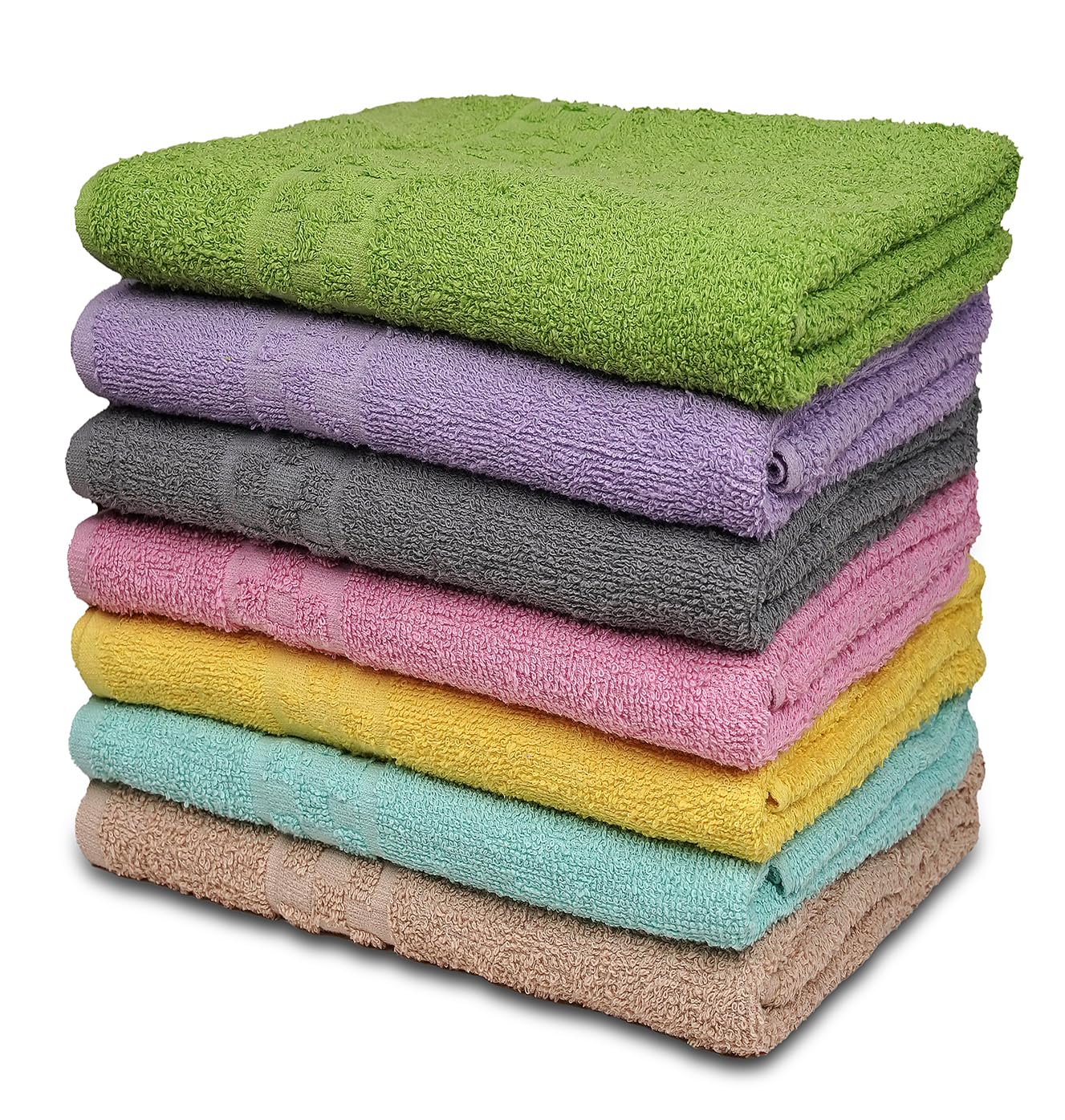 ZUPERIA folded stack front view showing plush towels and quick-access convenience
