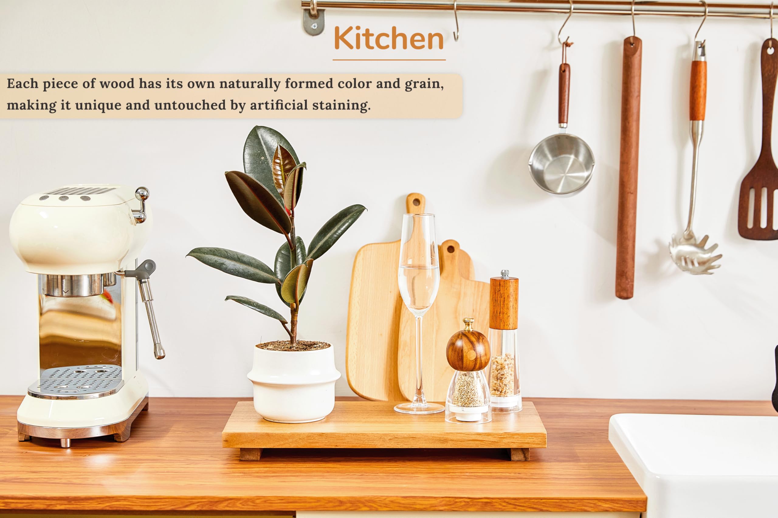 Zurklulu riser in kitchen holding small appliances, organizing countertops efficiently