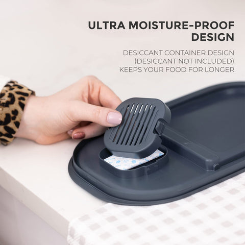 Zuutii placed on countertop in kitchen to illustrate tidy pantry benefit