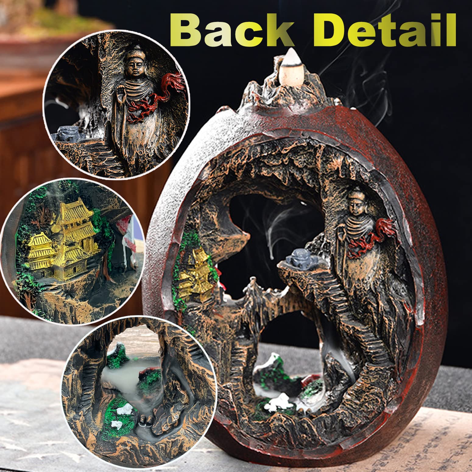 Zvaiuk resin texture detail highlighting handcrafted finish and durability benefit