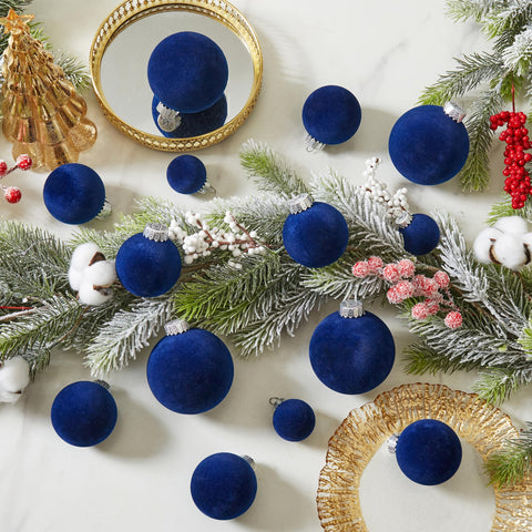 ZVAVH ornaments styled on mantel and garland for festive ambiance