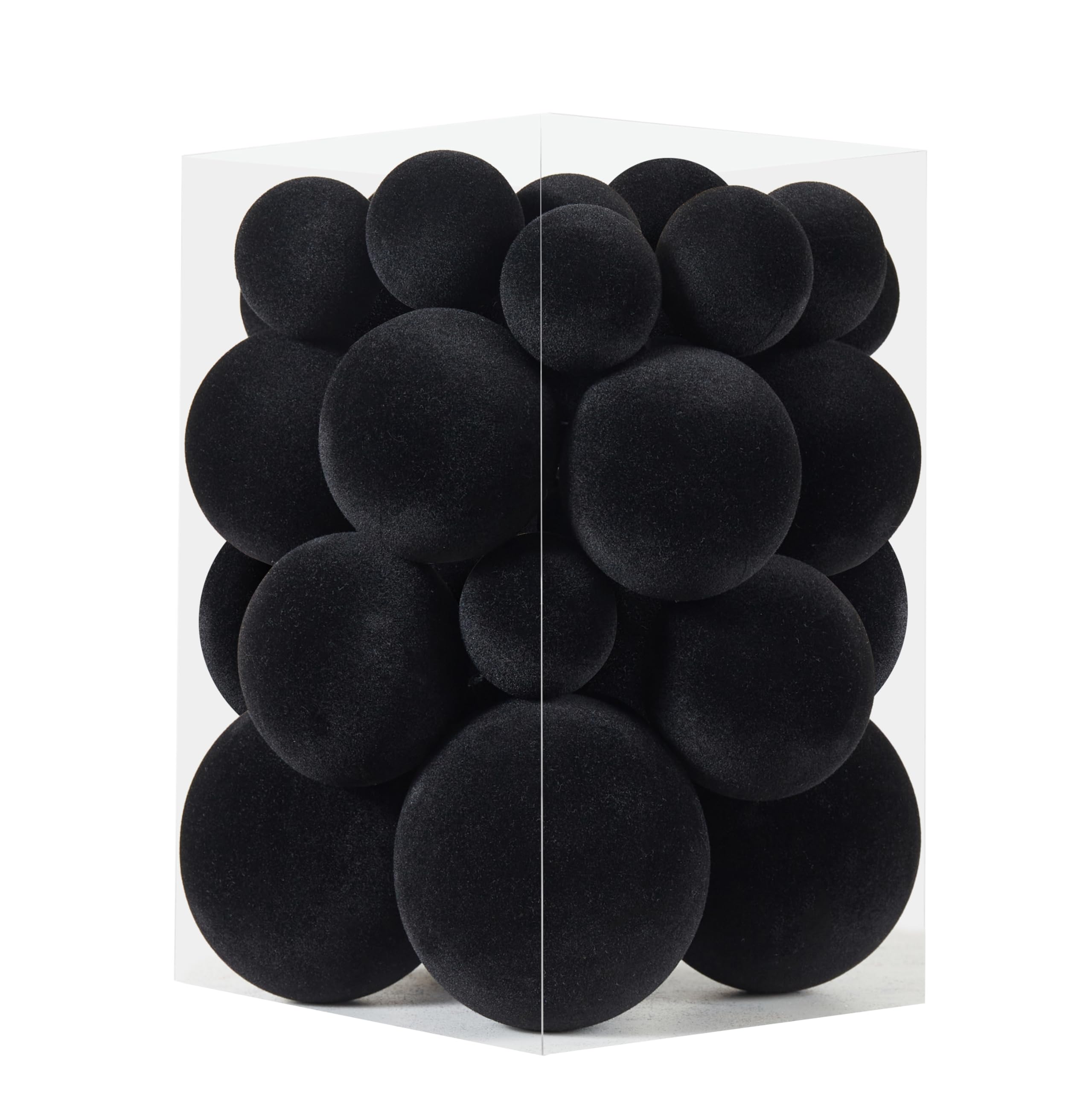 ZVAVH velvet ornaments front packaging showing full 38-piece set
