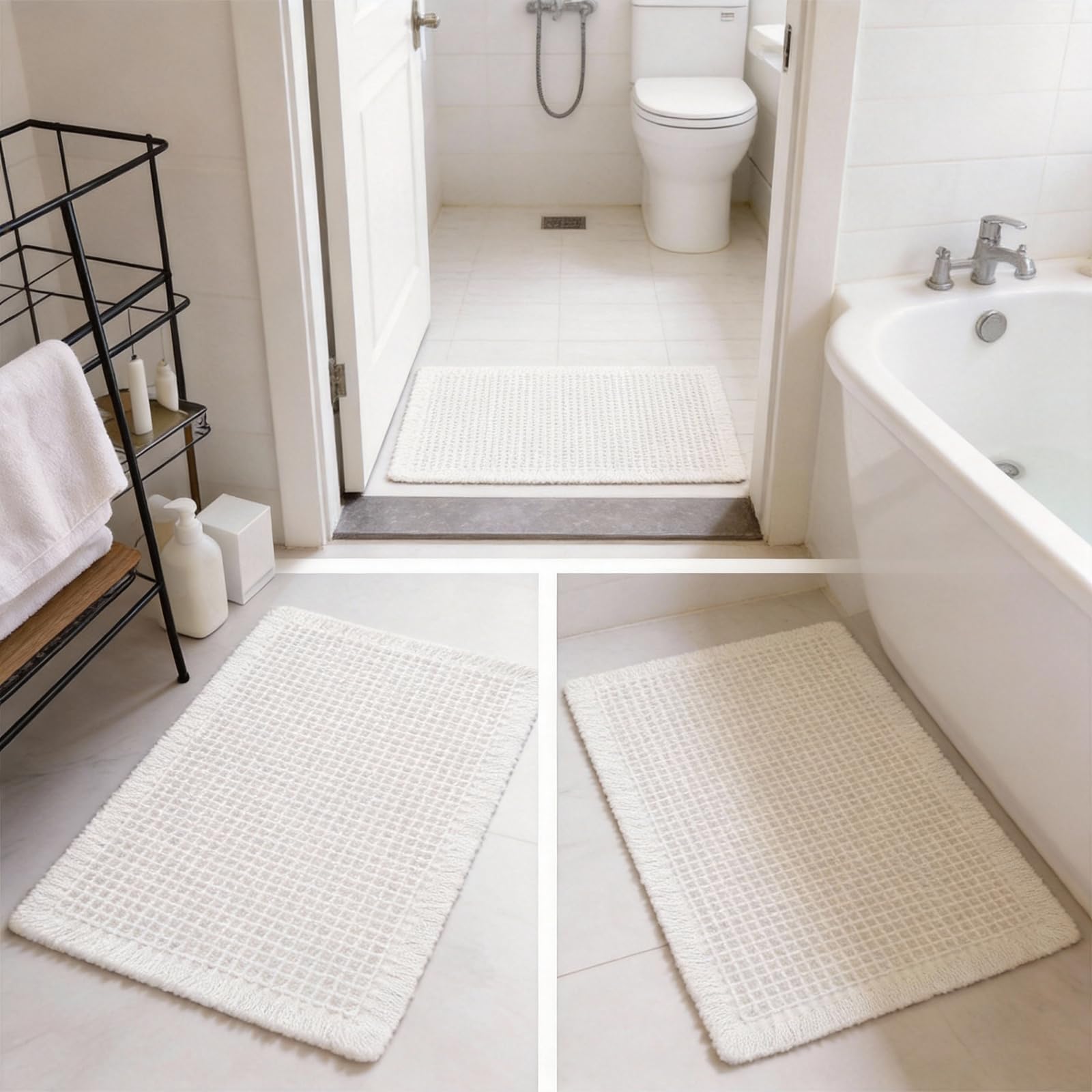 ZVFFDG mat beside floor tiles for scale demonstrating coverage area