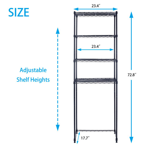 Zvyteay hands adjusting shelf height showing customizable spacing benefit