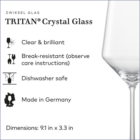 Zwiesel Glas closeup of bowl showing wide shape and aroma enhancement benefit