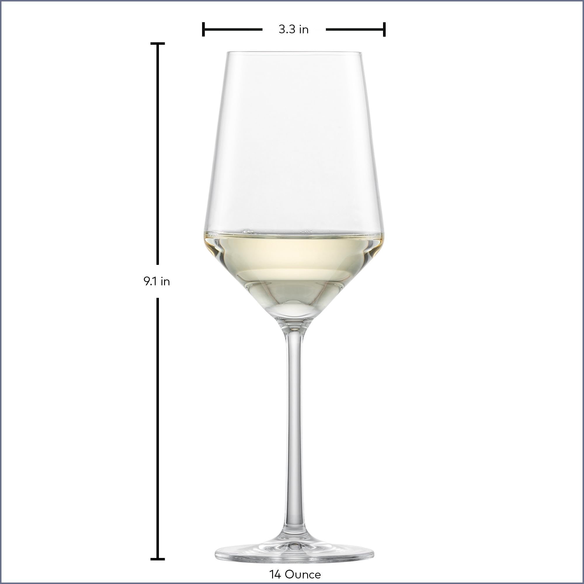Zwiesel Glas set on dining table showing Pure design enhancing table aesthetics