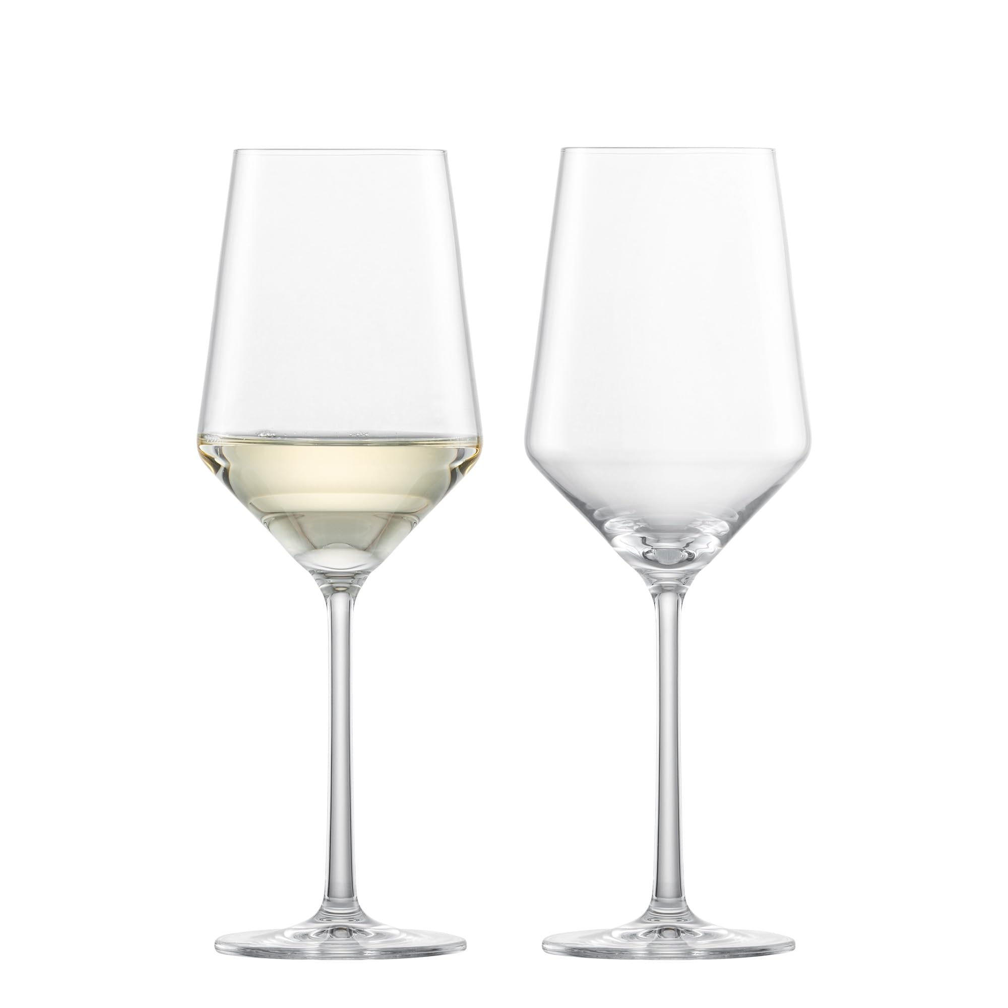 Zwiesel Glas Pure front view showing elegant silhouette and crystal clarity for refined tasting