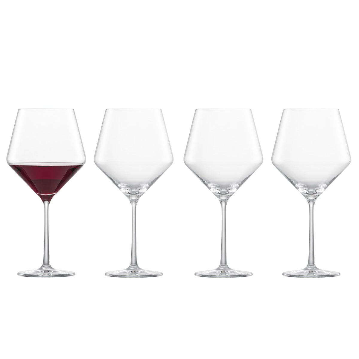 Zwiesel Glas Pure front view showing elegant silhouette and serving benefit