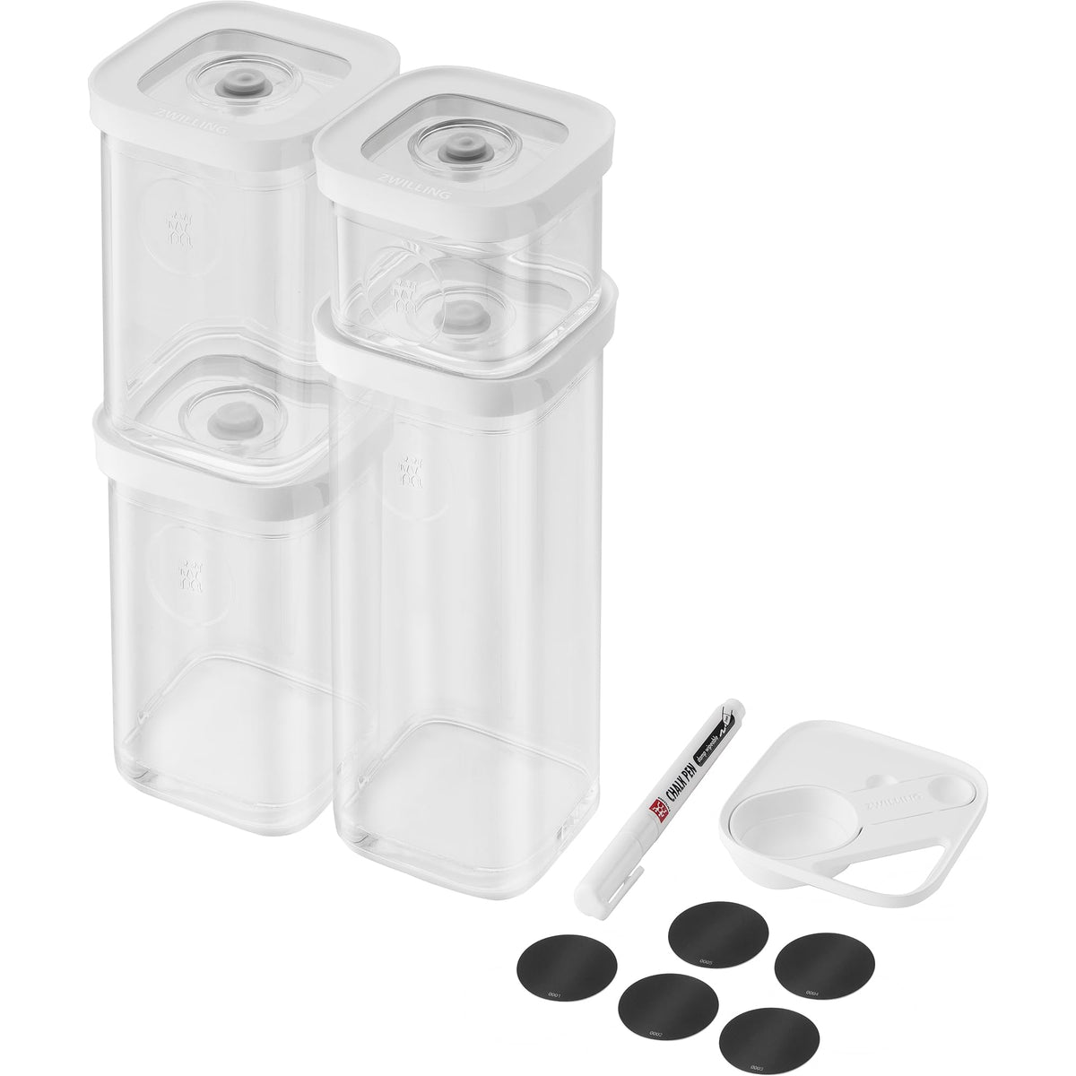 ZWILLING cube front packaging showing set and organized benefit