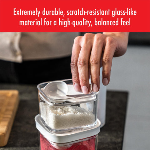 ZWILLING cube stacked pantry arrangement maximizing shelf space