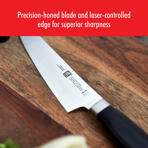 ZWILLING honing steel detail to show maintenance tool for edge alignment benefit