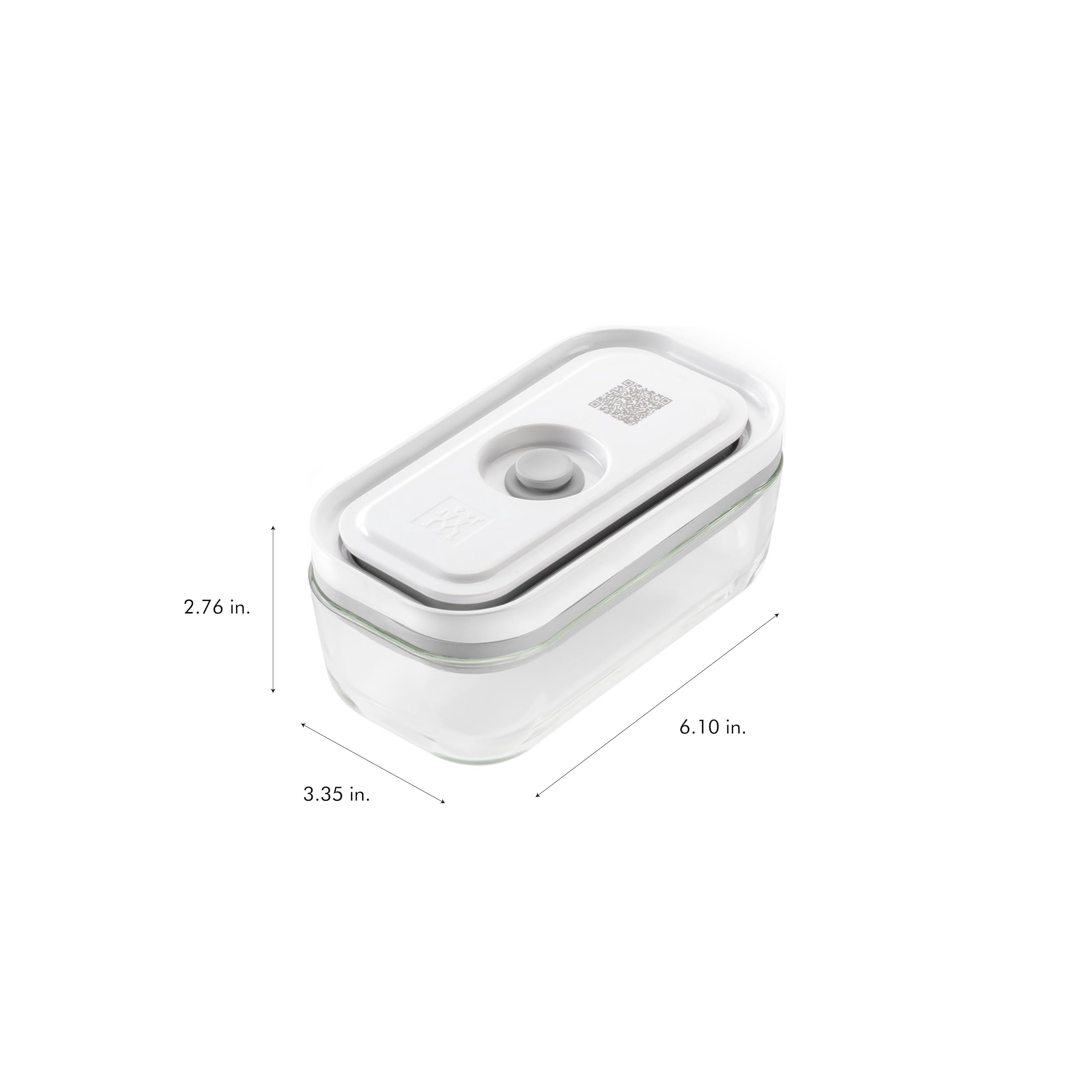 ZWILLING medium glass with visible vacuum valve for fast air extraction benefits