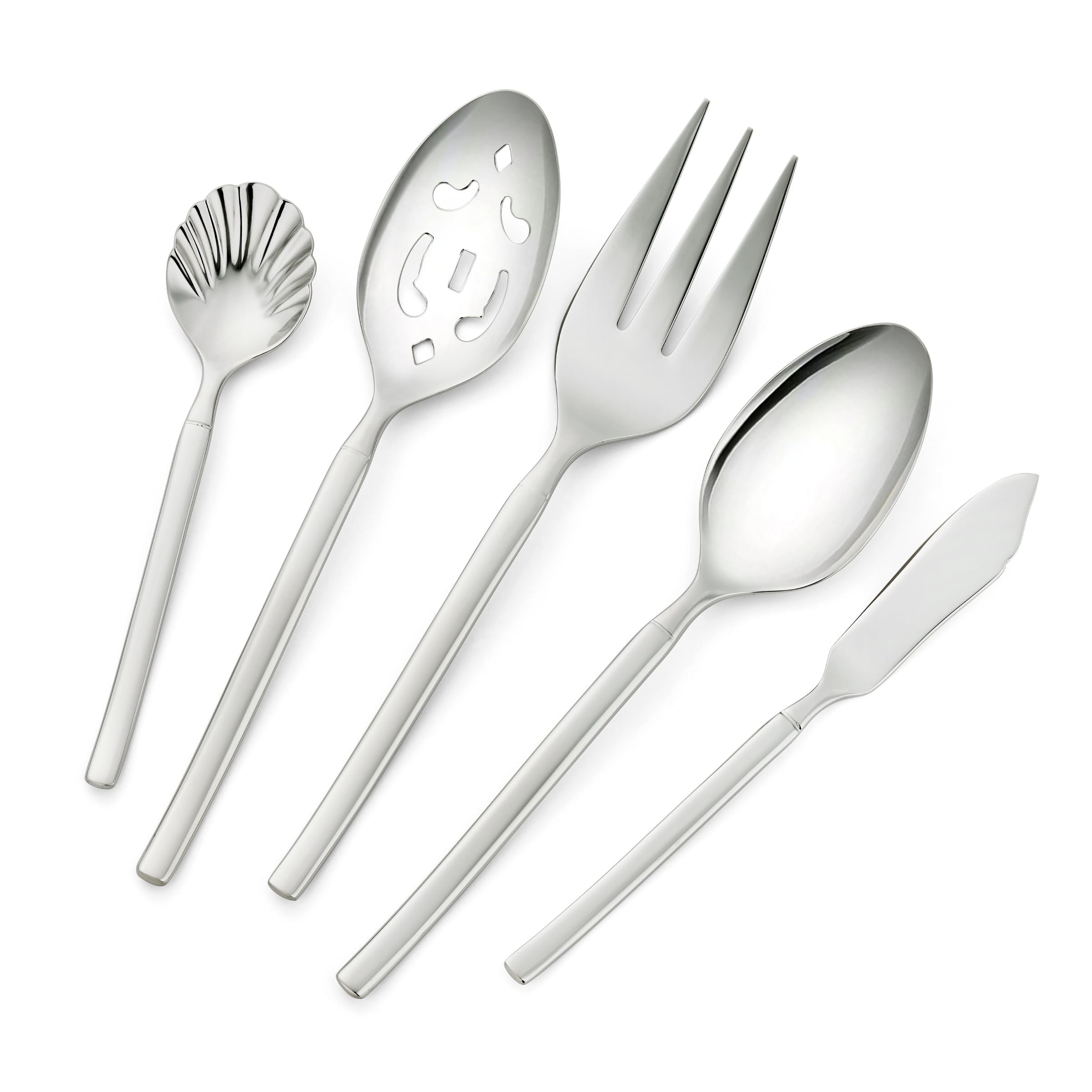 ZWILLING Opus fork and spoon handle detail showing curved ends for comfortable grip
