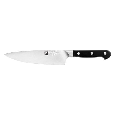 ZWILLING front view of Pro Slim 7-inch knife showing balanced design and comfortable grip