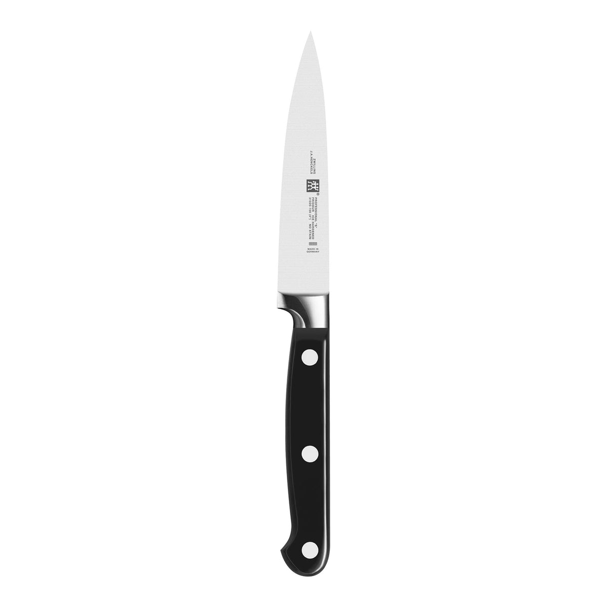 ZWILLING Professional S front view showing compact paring design and balance