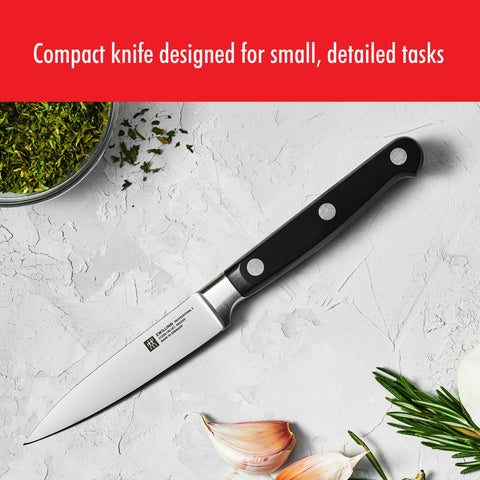 ZWILLING knife held in hand illustrating true-to-scale control advantage